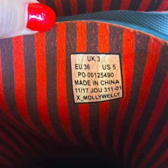 Joules Molly Rain Boots Navy Dog Print - Picture 7 of 7